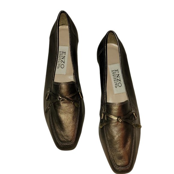 Enzo Angiolini Linear Metallic Bronze Shoes - NEW - Picture 1 of 8